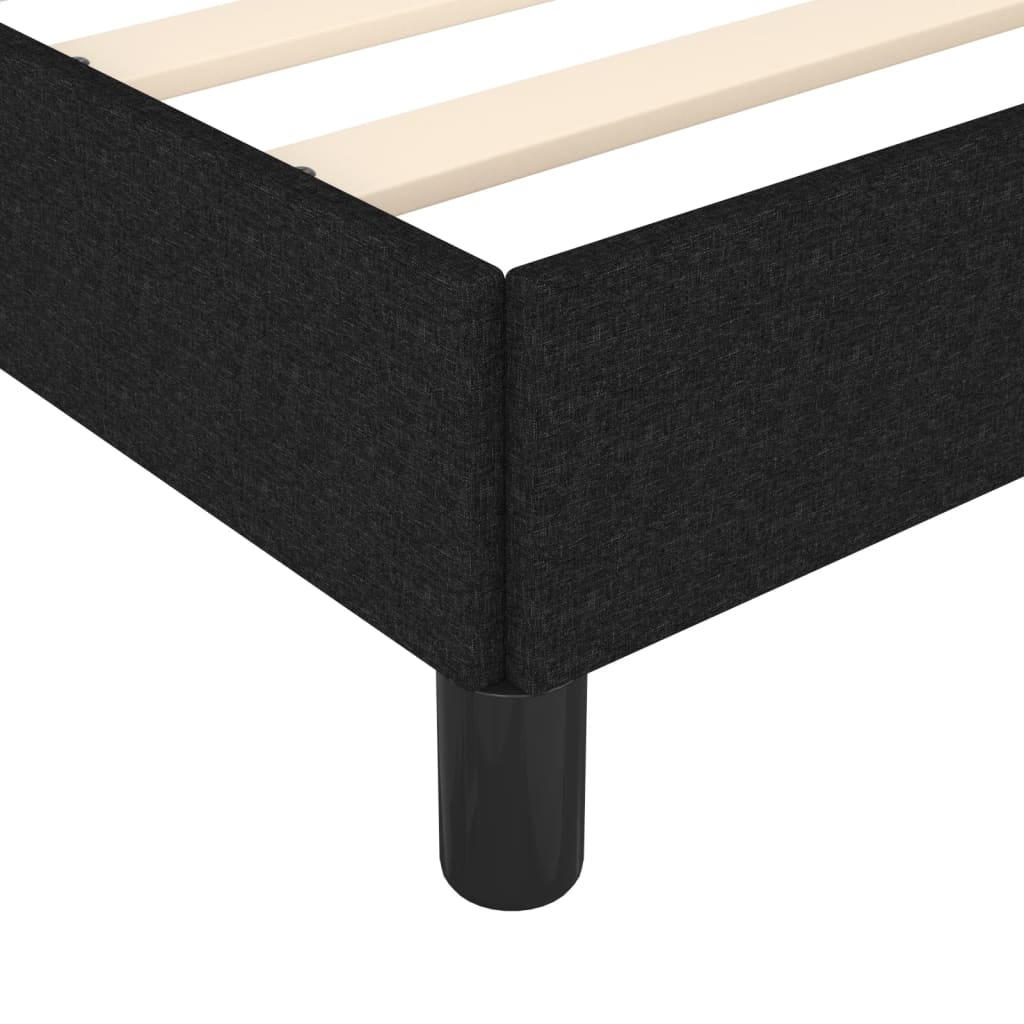 Bedframe Stof Zwart 80 x 200 cm 25 cm