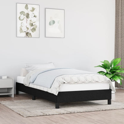 Bedframe Stof Zwart 80 x 200 cm 25 cm