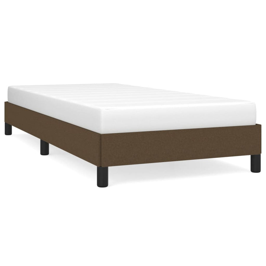 Bedframe Stof Donkerbruin 80 x 200 cm 25 cm
