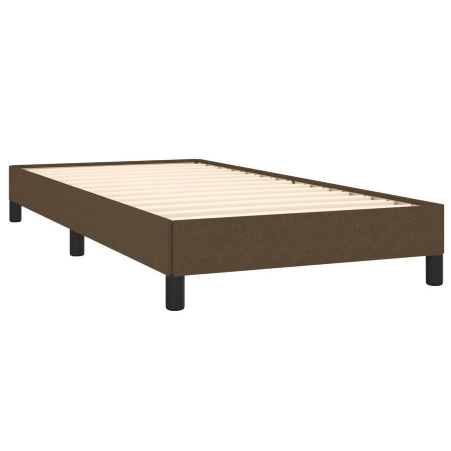 Bedframe Stof Donkerbruin 80 x 200 cm 25 cm