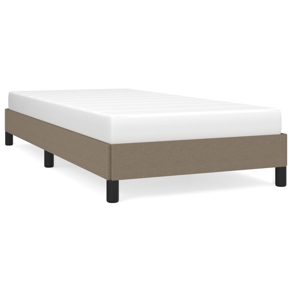 Bedframe stof taupe 80x200 cm 80 x 200 cm 25 cm