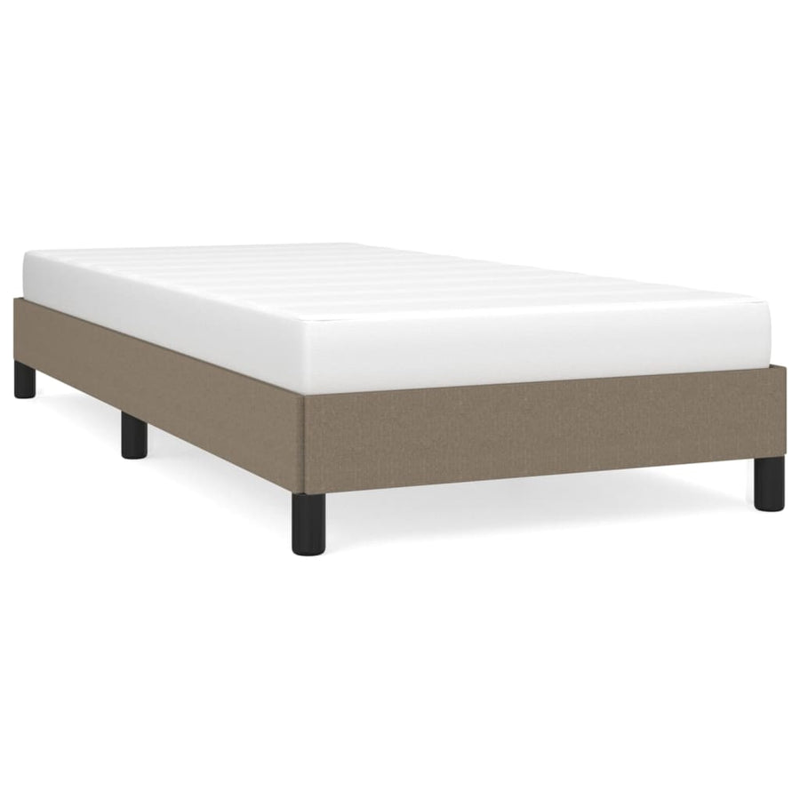 Bedframe stof taupe 80x200 cm 80 x 200 cm 25 cm