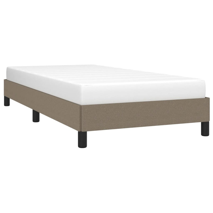 Bedframe stof taupe 80x200 cm 80 x 200 cm 25 cm