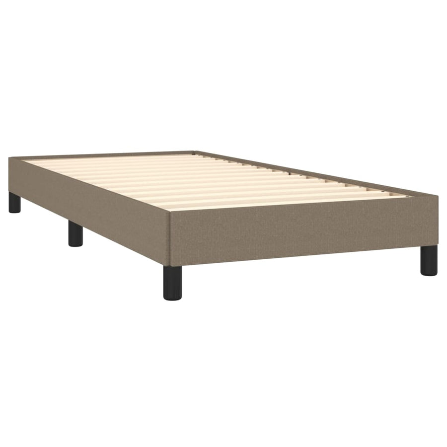 Bedframe stof taupe 80x200 cm 80 x 200 cm 25 cm