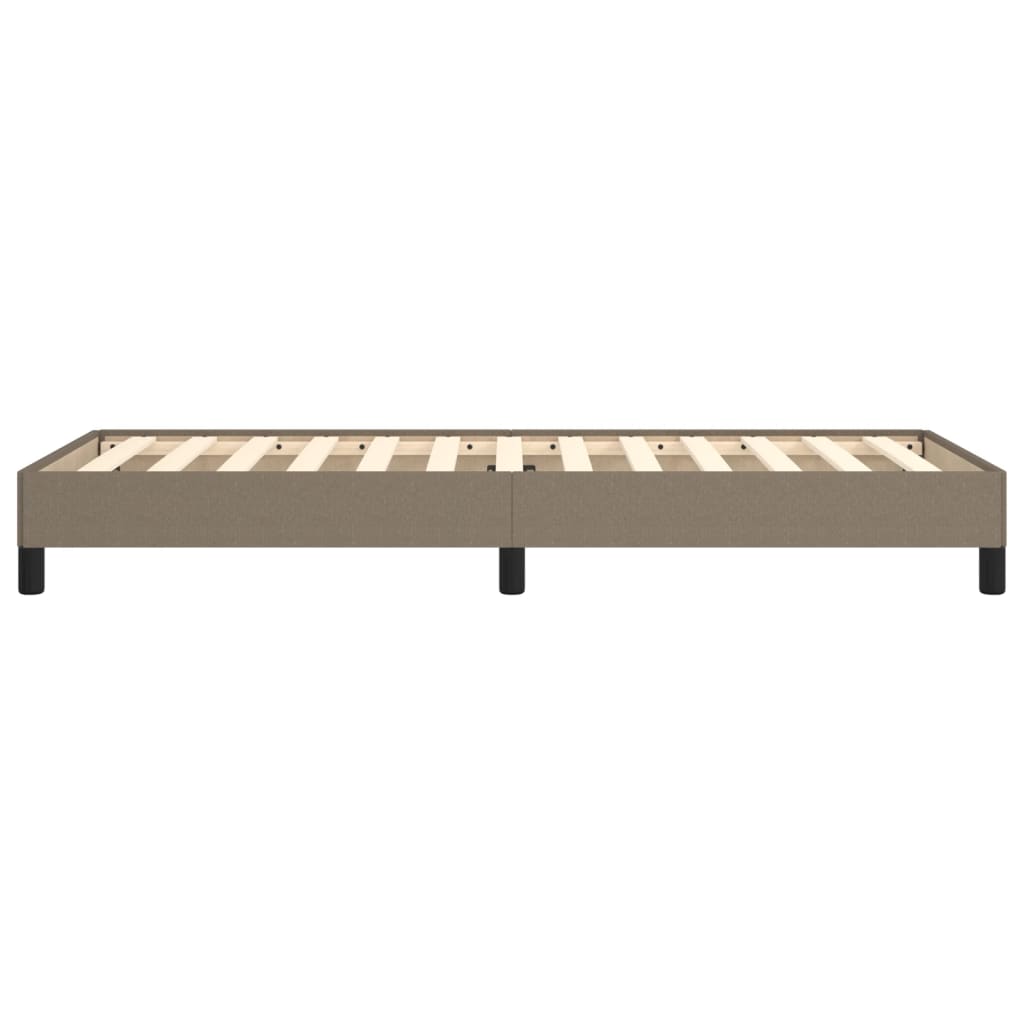 Bedframe stof taupe 80x200 cm 80 x 200 cm 25 cm