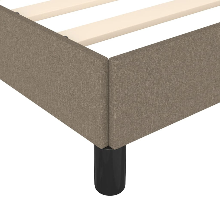 Bedframe stof taupe 80x200 cm 80 x 200 cm 25 cm