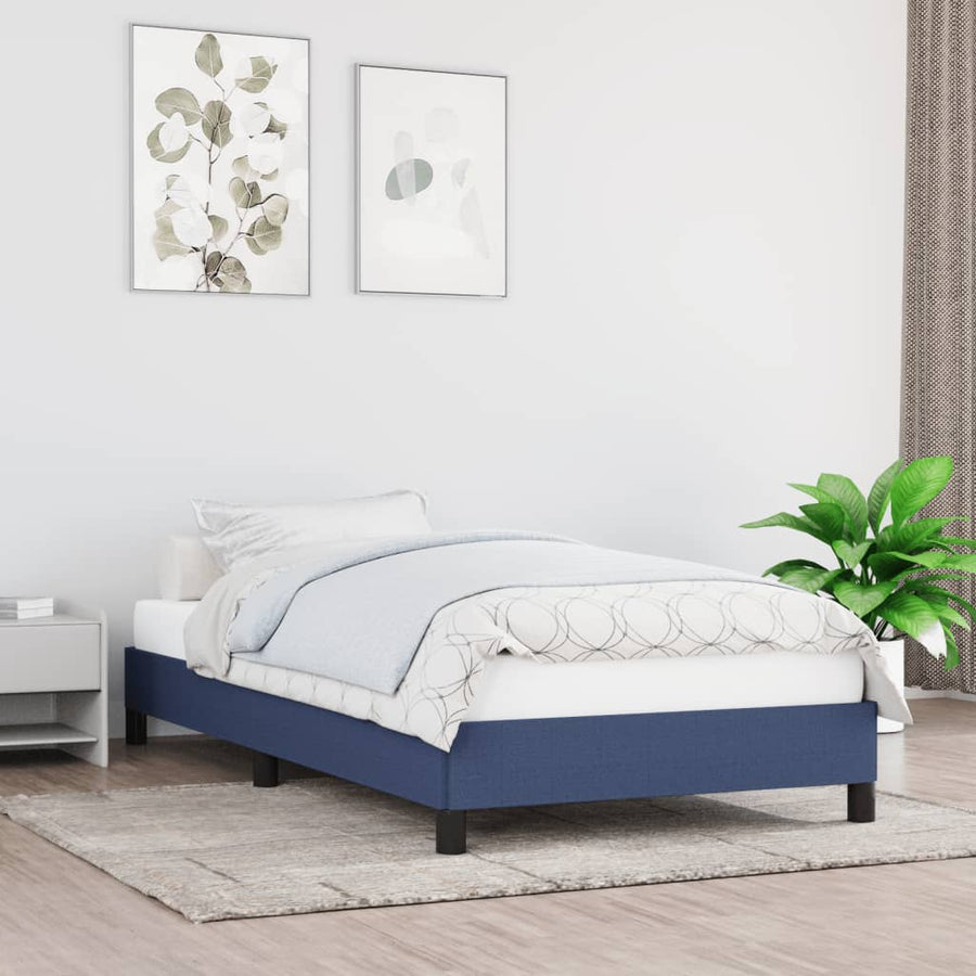 Bedframe Stof Blauw 80 x 200 cm 25 cm