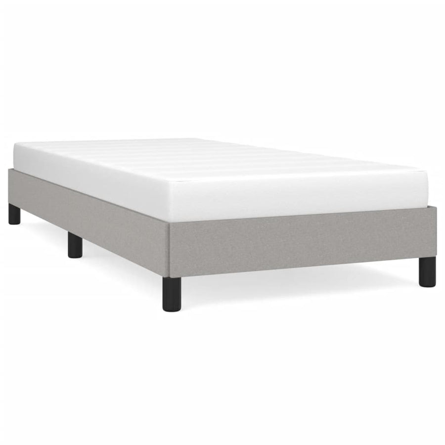 Bedframe Stof Lichtgrijs 90 x 190 cm 25 cm