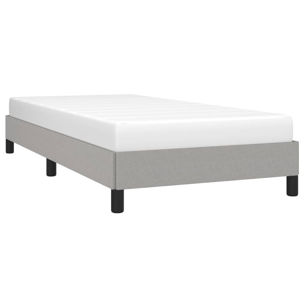 Bedframe Stof Lichtgrijs 90 x 190 cm 25 cm