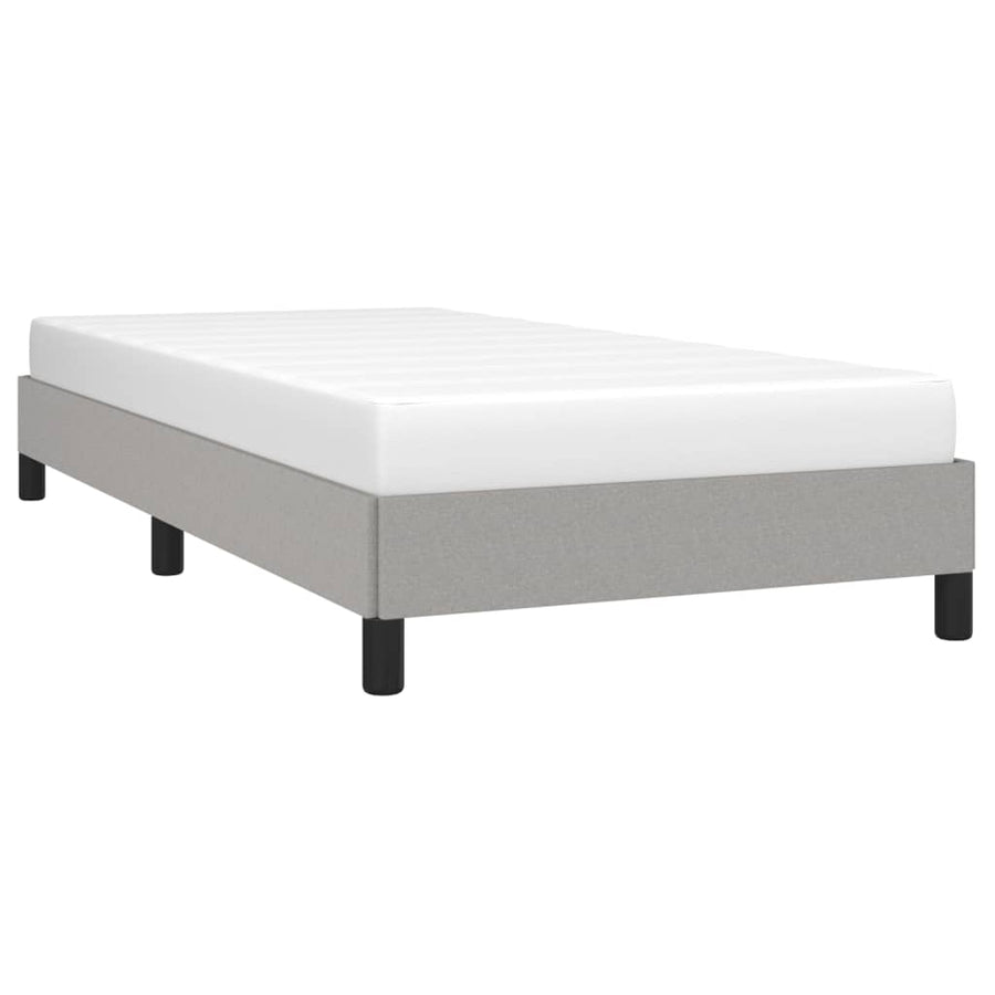 Bedframe Stof Lichtgrijs 90 x 190 cm 25 cm