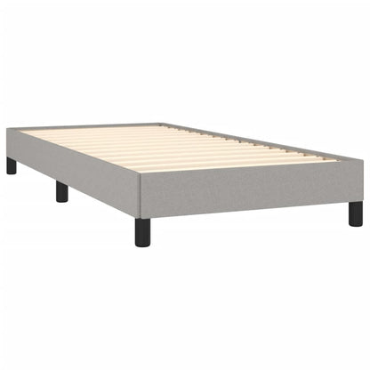 Bedframe Stof Lichtgrijs 90 x 190 cm 25 cm