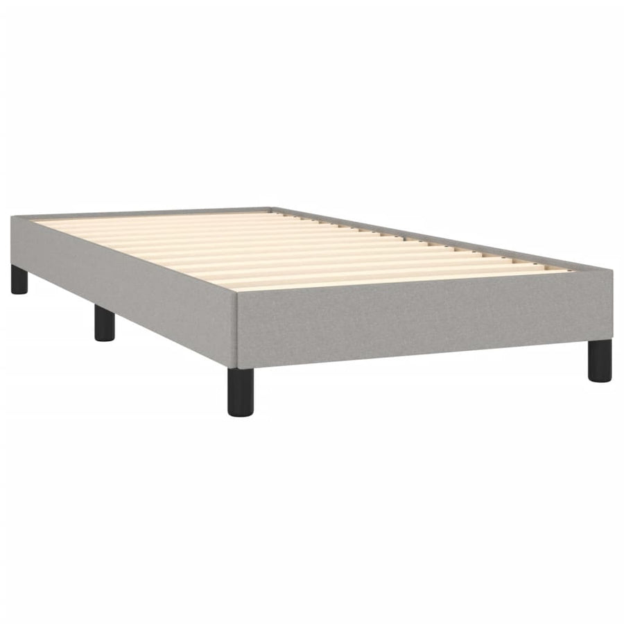 Bedframe Stof Lichtgrijs 90 x 190 cm 25 cm