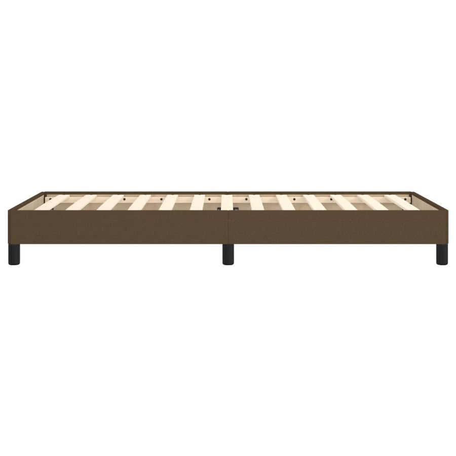 Bedframe Stof Donkerbruin 90 x 190 cm 25 cm