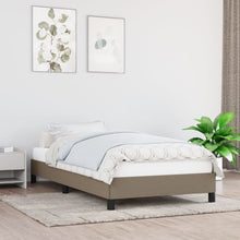 Bedframe Stof Taupe 90 x 190 cm 25 cm