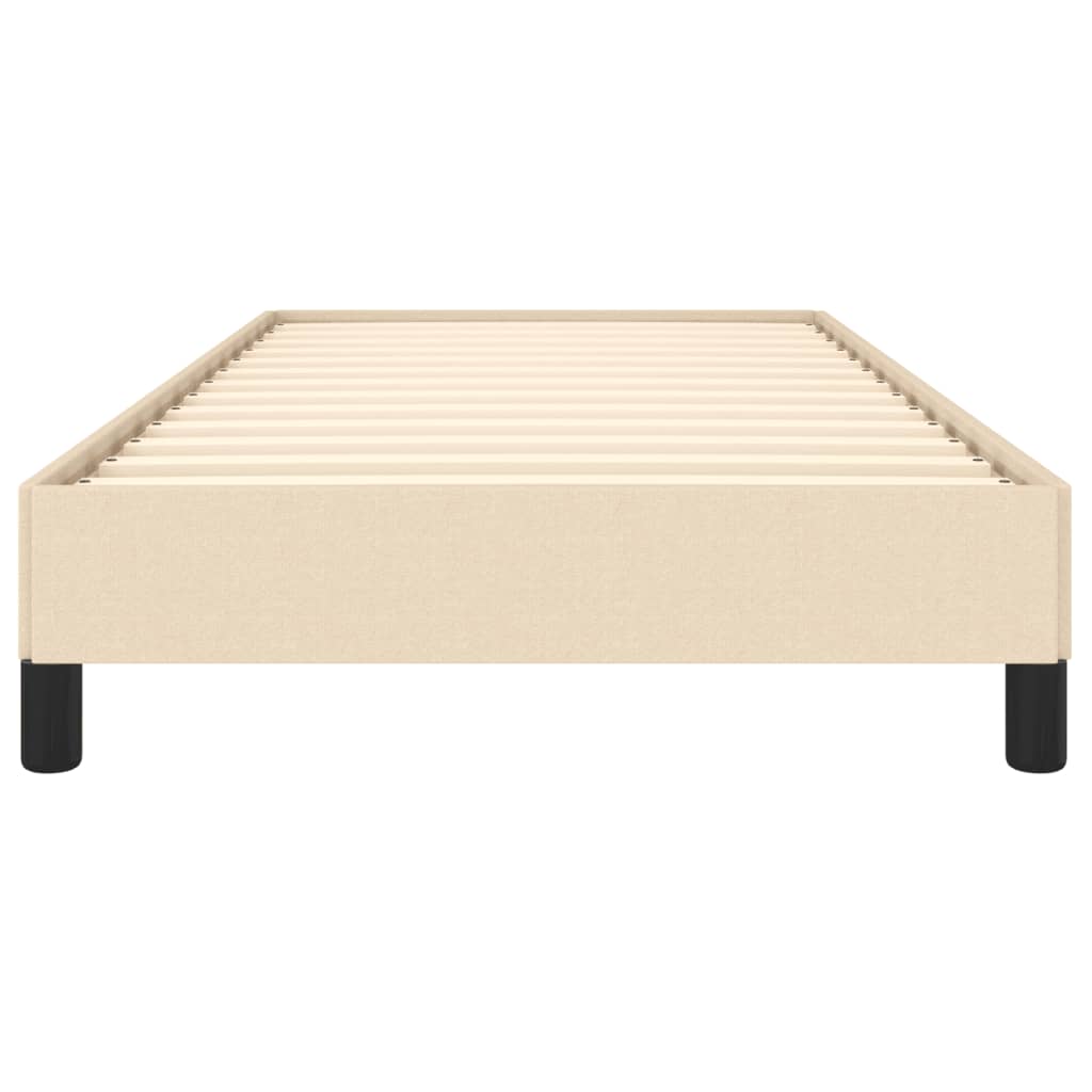 Bedframe Stof Kleurig Crème 90 x 190 cm 25 cm
