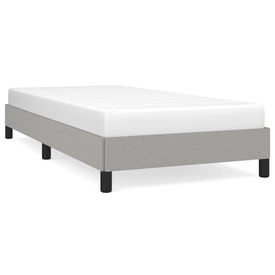 Bedframe Stof Lichtgrijs 90 x 200 cm 25 cm