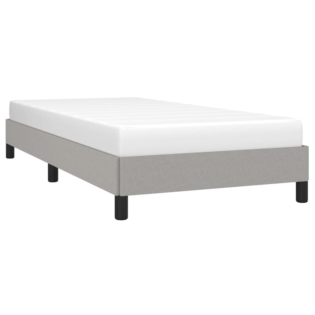 Bedframe Stof Lichtgrijs 90 x 200 cm 25 cm