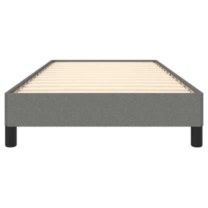Bedframe Stof Donkergrijs 90 x 200 cm 25 cm