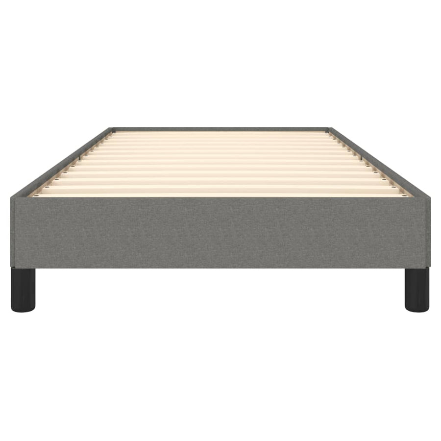 Bedframe Stof Donkergrijs 90 x 200 cm 25 cm