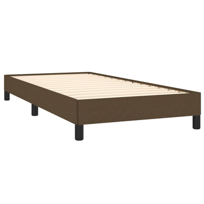 Bedframe Stof Donkerbruin 90 x 200 cm 25 cm