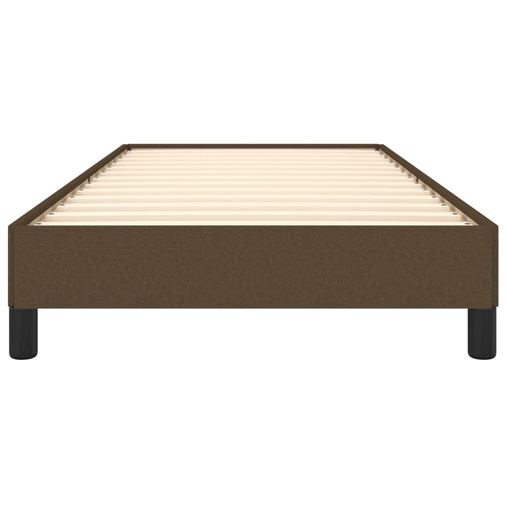 Bedframe Stof Donkerbruin 90 x 200 cm 25 cm
