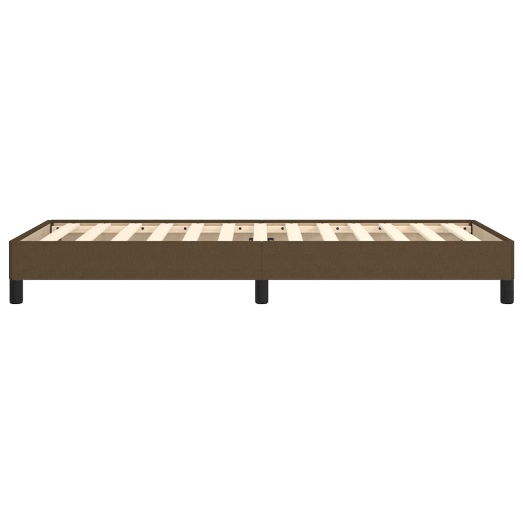 Bedframe Stof Donkerbruin 90 x 200 cm 25 cm