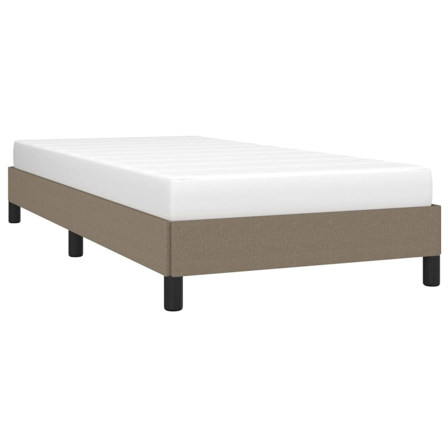 Bedframe Stof Taupe 90 x 200 cm 25 cm