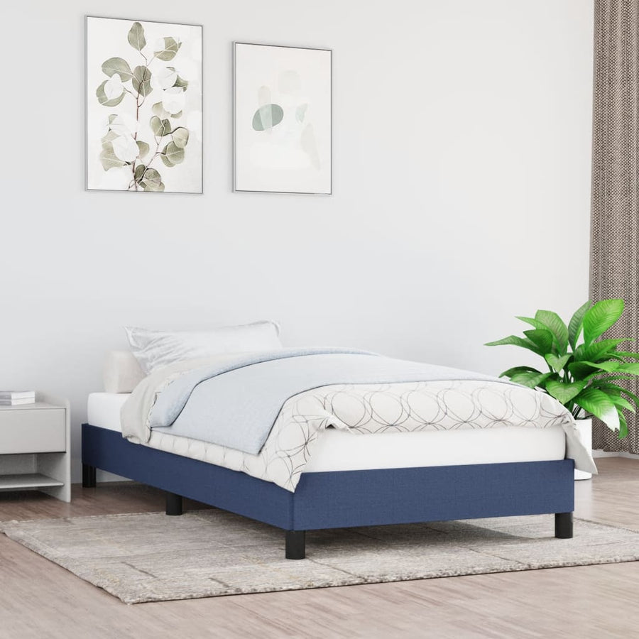 Bedframe Stof Blauw 90 x 200 cm 25 cm
