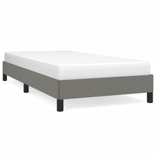 Bedframe Stof Donkergrijs 100 x 200 cm 25 cm