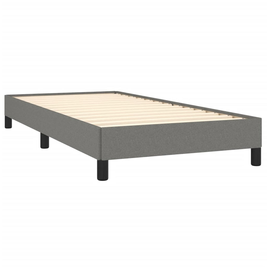 Bedframe Stof Donkergrijs 100 x 200 cm 25 cm