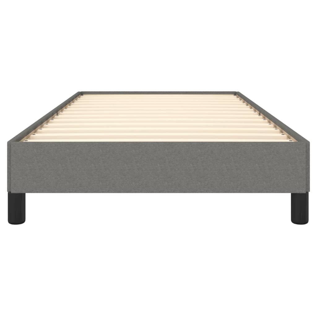 Bedframe Stof Donkergrijs 100 x 200 cm 25 cm