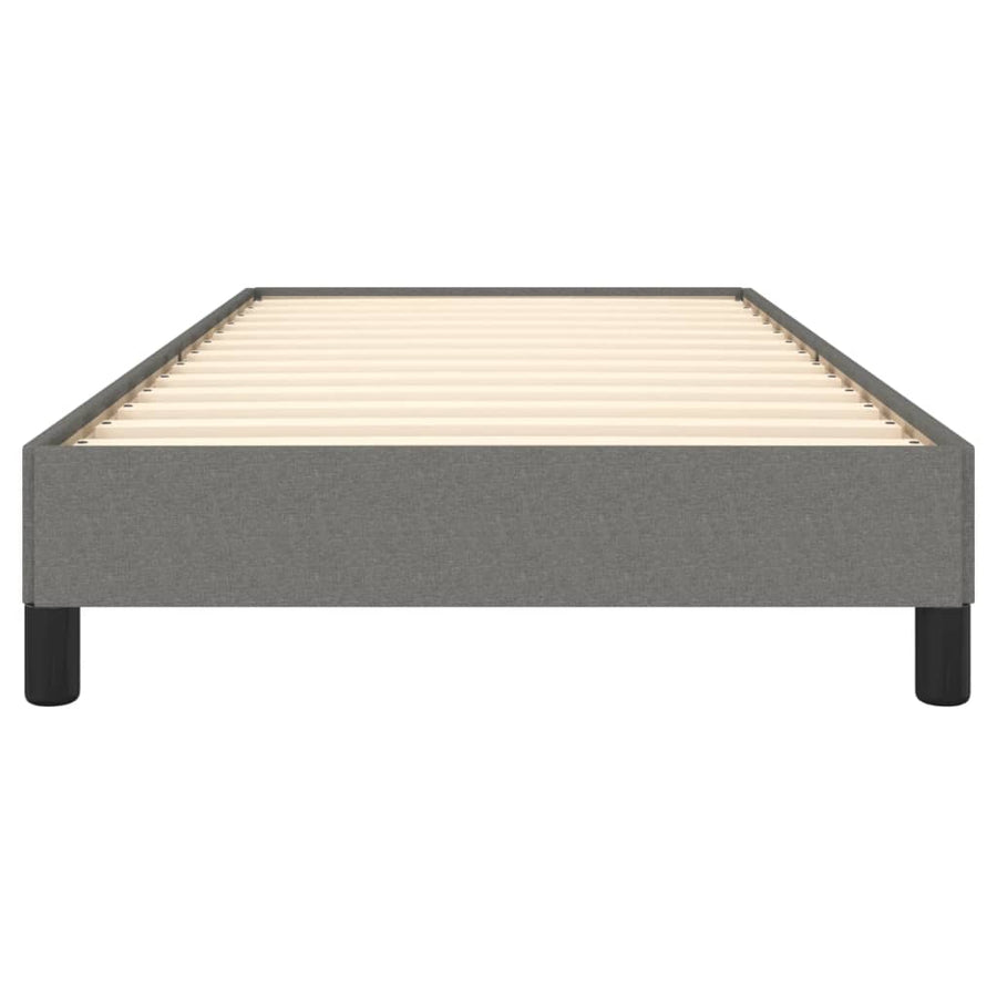 Bedframe Stof Donkergrijs 100 x 200 cm 25 cm