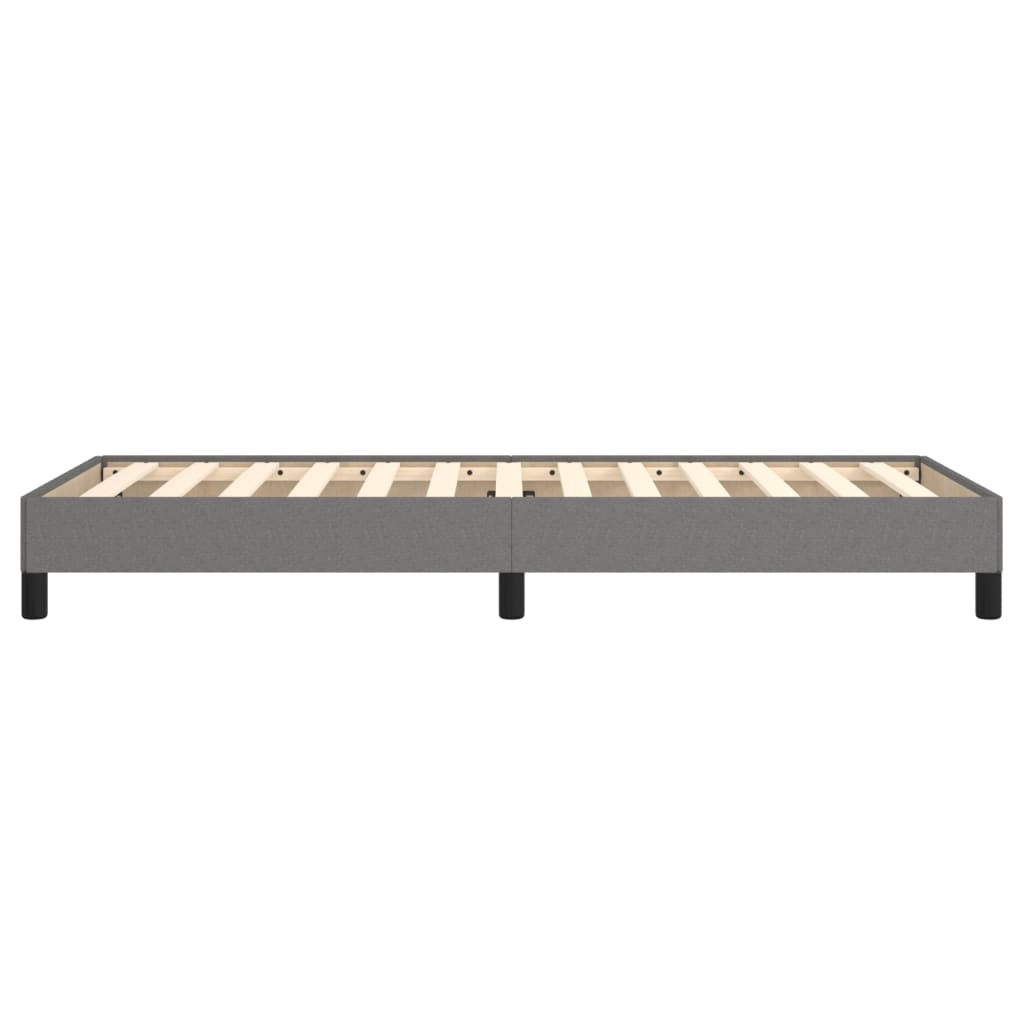 Bedframe Stof Donkergrijs 100 x 200 cm 25 cm