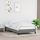 Bedframe Stof Donkergrijs 100 x 200 cm 25 cm