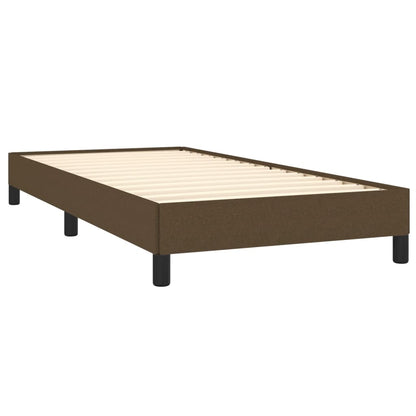 Bedframe Stof Donkerbruin 100 x 200 cm 25 cm