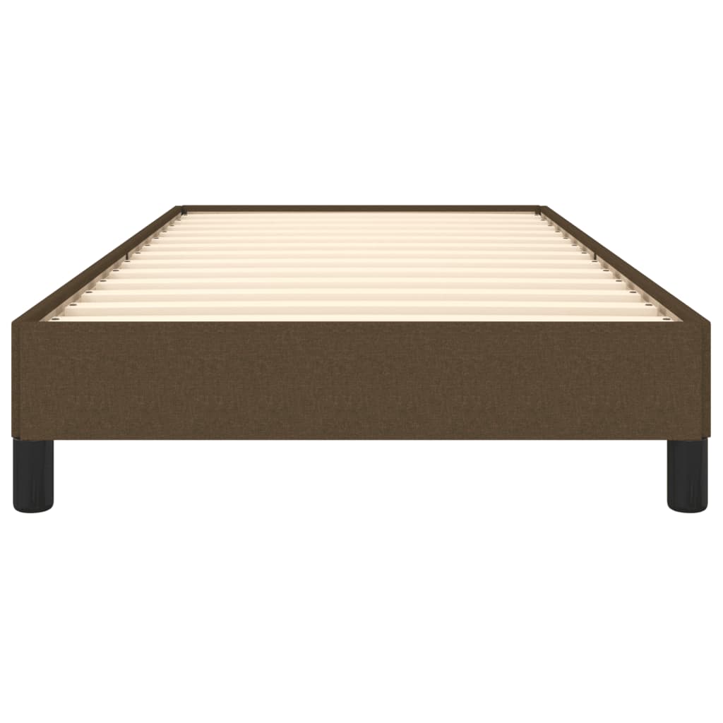 Bedframe Stof Donkerbruin 100 x 200 cm 25 cm