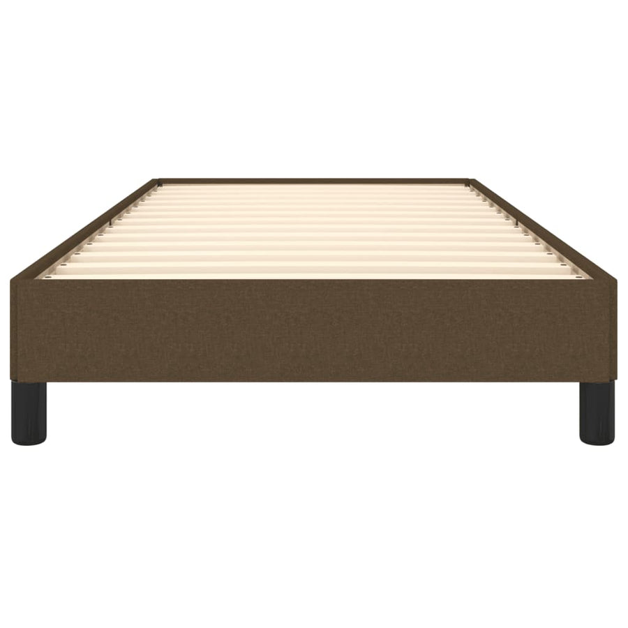 Bedframe Stof Donkerbruin 100 x 200 cm 25 cm