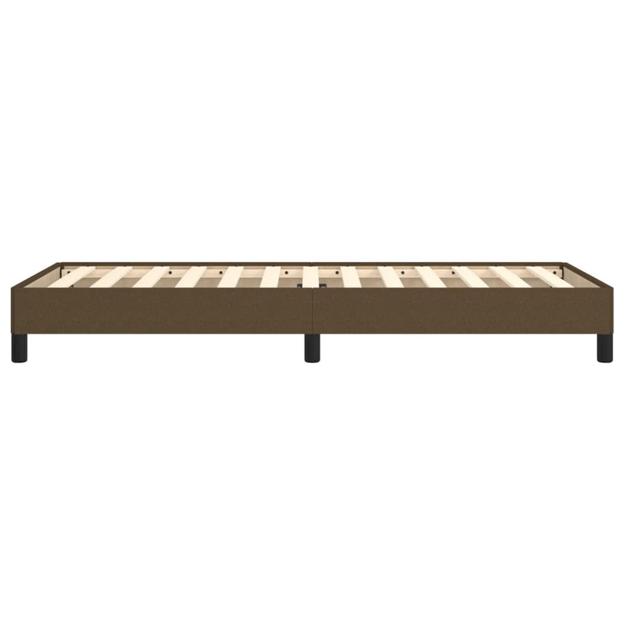 Bedframe Stof Donkerbruin 100 x 200 cm 25 cm