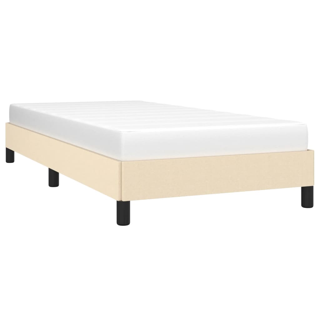 Bedframe Stof Kleurig Crème 100 x 200 cm 25 cm