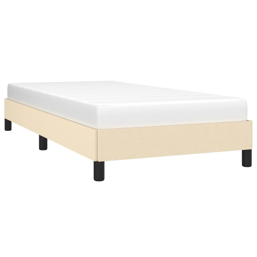 Bedframe Stof Kleurig Crème 100 x 200 cm 25 cm