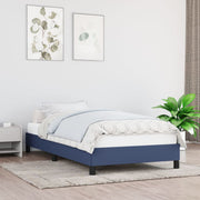 Bedframe 100x200 cm stof blauw