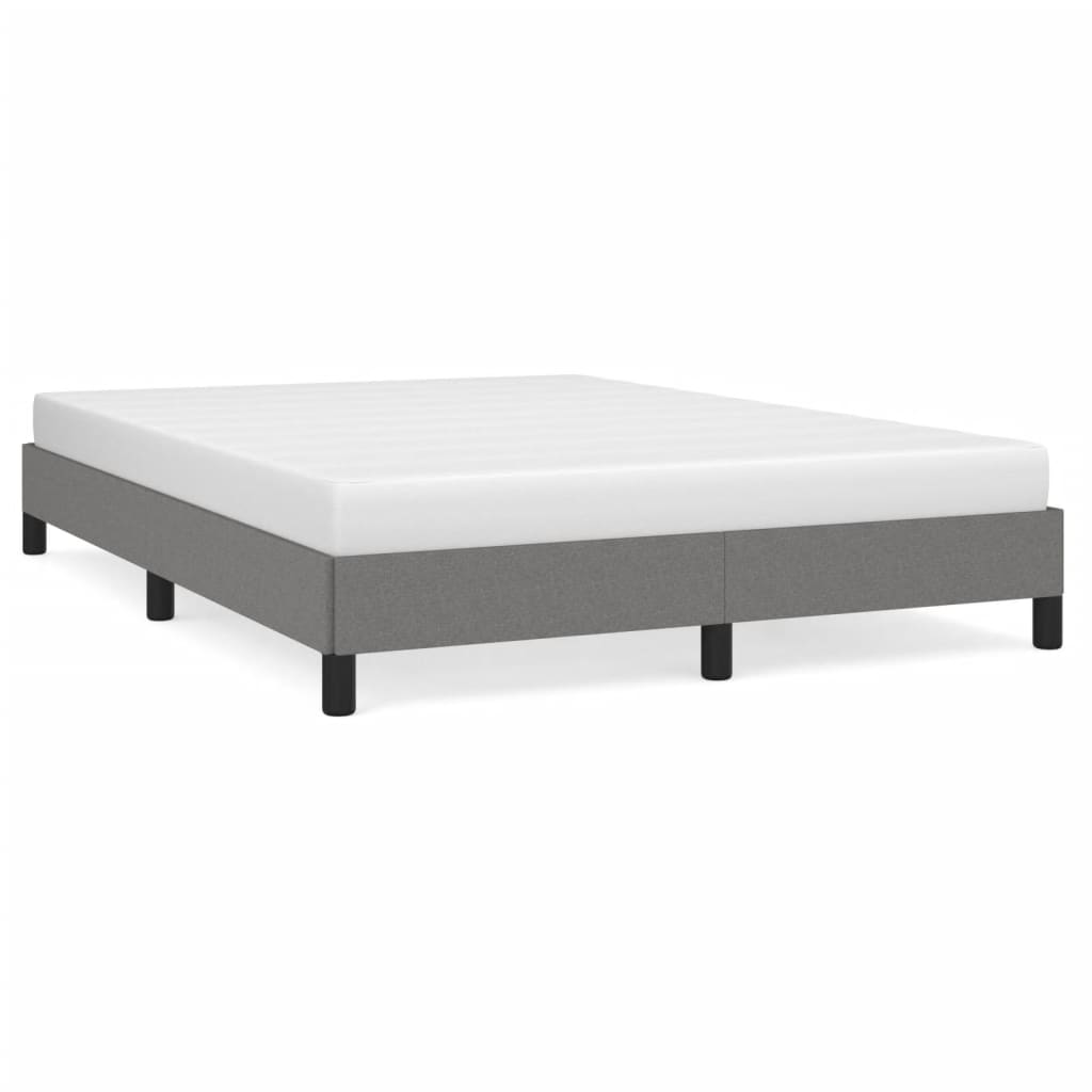 Bedframe Stof Donkergrijs 140 x 190 cm 25 cm