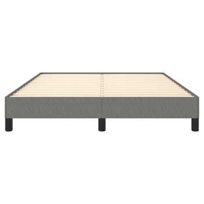 Bedframe Stof Donkergrijs 140 x 190 cm 25 cm