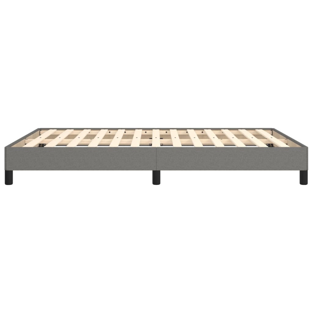 Bedframe Stof Donkergrijs 140 x 190 cm 25 cm