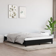 Bedframe stof zwart 140x190 cm