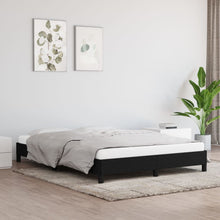 Bedframe Stof Zwart 140 x 190 cm 25 cm