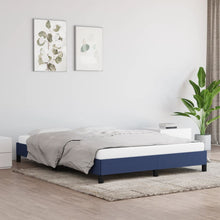 Bedframe Stof Blauw 140 x 190 cm 25 cm