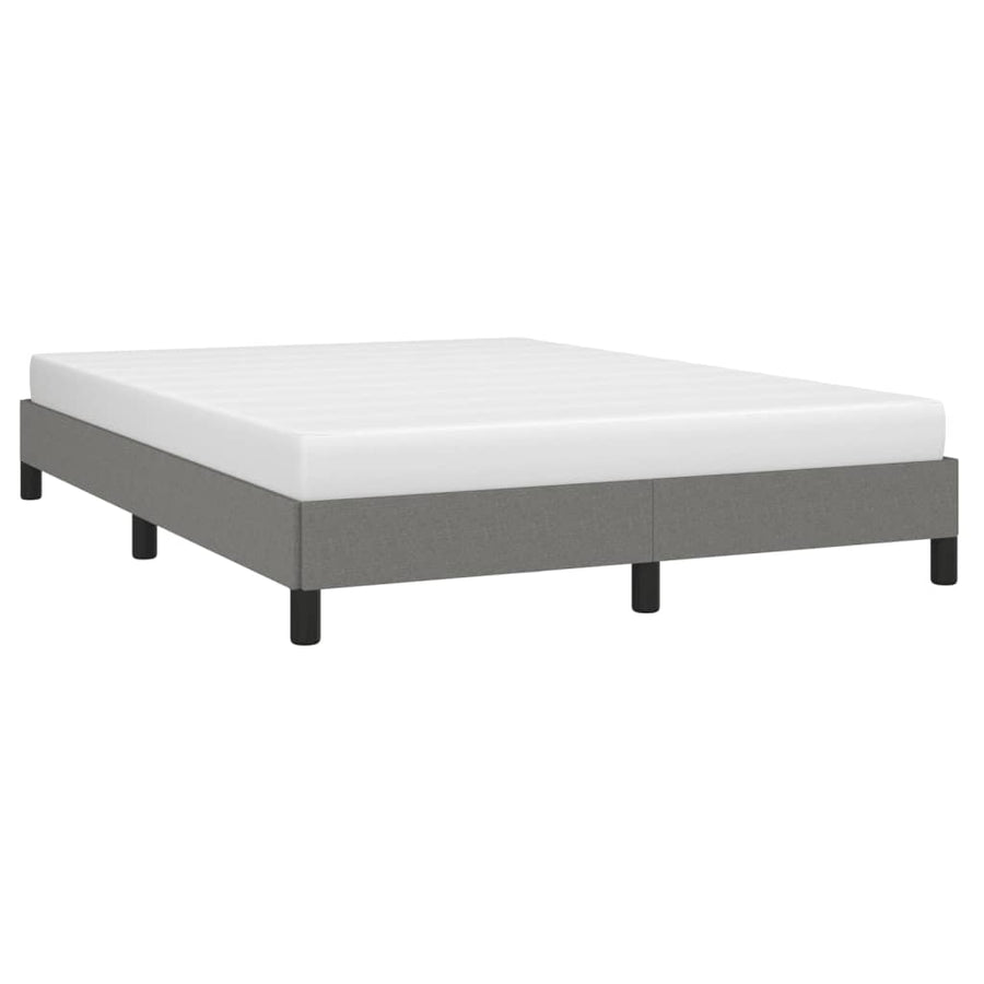Bedframe Stof Donkergrijs 140 x 200 cm 25 cm