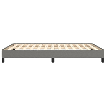Bedframe Stof Donkergrijs 140 x 200 cm 25 cm