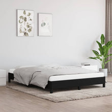 Bedframe Stof Zwart 140 x 200 cm 25 cm